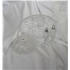 Image 1 : Crystal covered butter dish, serving tray S&P