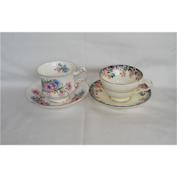 2 Paragon Teacups & Saucers
