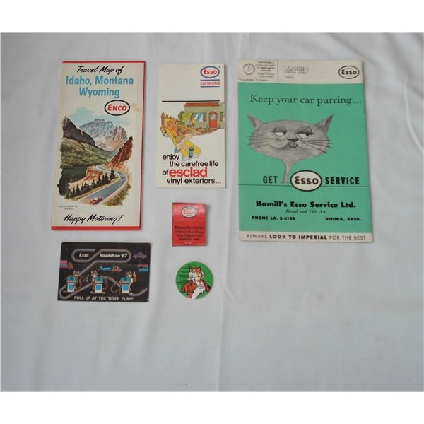 Vintage Esso Paper Collectibles
