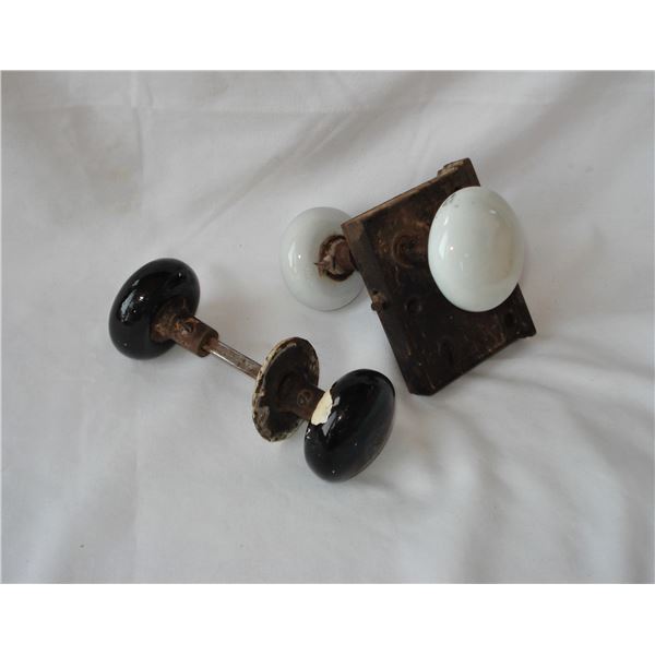 Vintage porcelain door knobs