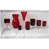 Image 1 : Lot of Ruby Ware