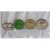 Image 1 : Set 4 Round Tobacco Tins  Parson's Pleasure, Navy Flake Chairman, Four Square