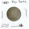 Image 1 : 1887 25¢ Coin - Key Date, Only 100 000 Made