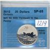 Image 1 : 2012 Silver $20 Coin - Farewell to the Penny