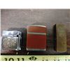 Image 4 : 3 Vintage Lighters and 2 Vintage Keychain Tape Measures