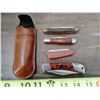 Image 1 : 4 Vintage Pocket Knives With 1 Case