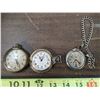 Image 1 : 3 Pocket Watches for Parts or Repair