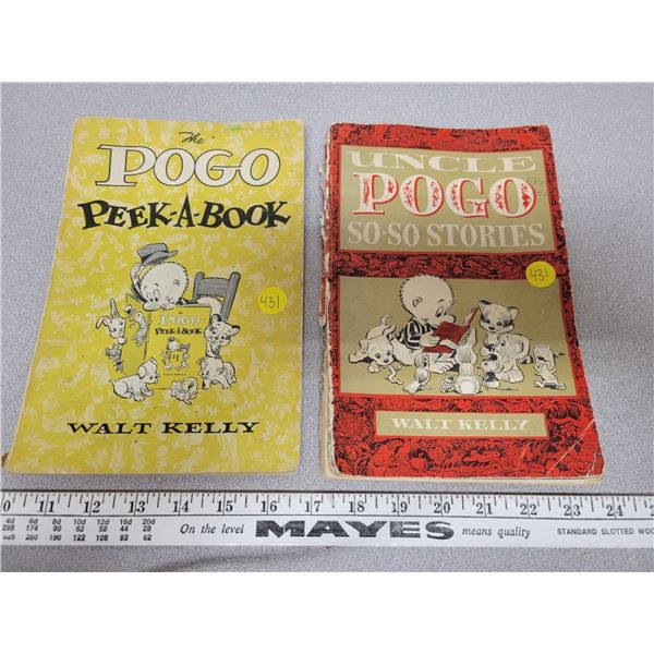 Paperback POGO Peek-A-Book and POGO so-so stories by Walt Kelly
