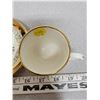 Image 3 : Delisle, Sask matching cup & saucer 22 karat gold plated