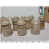 Image 2 : Large lot of clear glass insulators, some stamped 'Dominion'