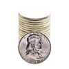 Image 1 : Roll of (20) Brilliant Uncirculated 1956 Franklin Half Dollar Coins