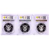 Image 2 : Lot of (3) 2016 Proof South Africa 2 Rand Cheetah Silver Coins PCGS PR70DCAM