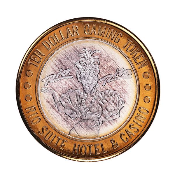 .999 Fine Silver Rio Las Vegas, Nevada $10 Casino Limited Edition Gaming Token