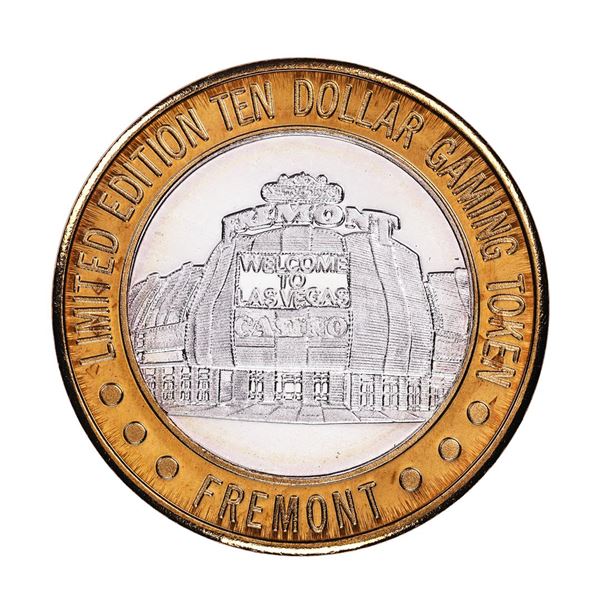 .999 Fine Silver Fremont Casino Las Vegas $10 Limited Edition Gaming Token