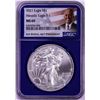 Image 1 : 2021 Type 1 $1 American Silver Eagle Coin NGC MS69 Blue Core Biden Label