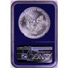 Image 2 : 2021 Type 1 $1 American Silver Eagle Coin NGC MS69 Blue Core Biden Label