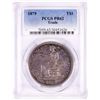 Image 1 : 1879 $1 Proof Trade Silver Dollar Coin PCGS PR62