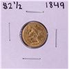 Image 1 : 1849 $2 1/2 Liberty Head Quarter Eagle Gold Coin