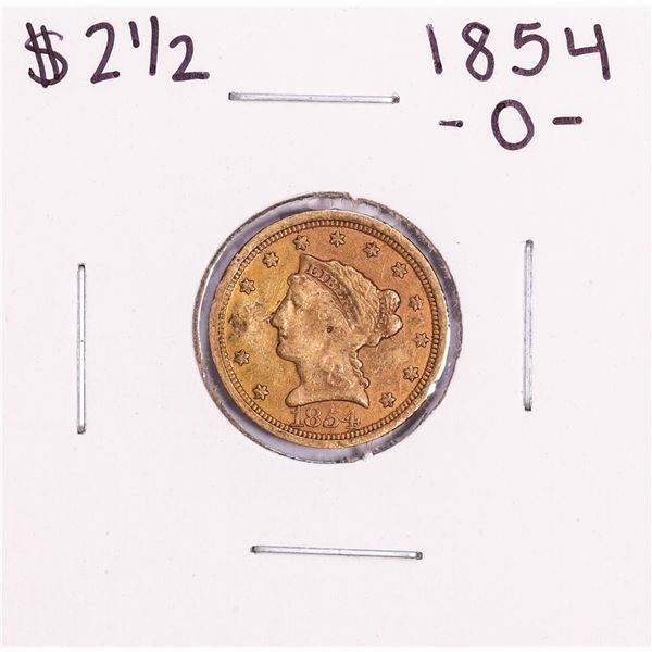1854-O $2 1/2 Liberty Head Quarter Eagle Gold Coin