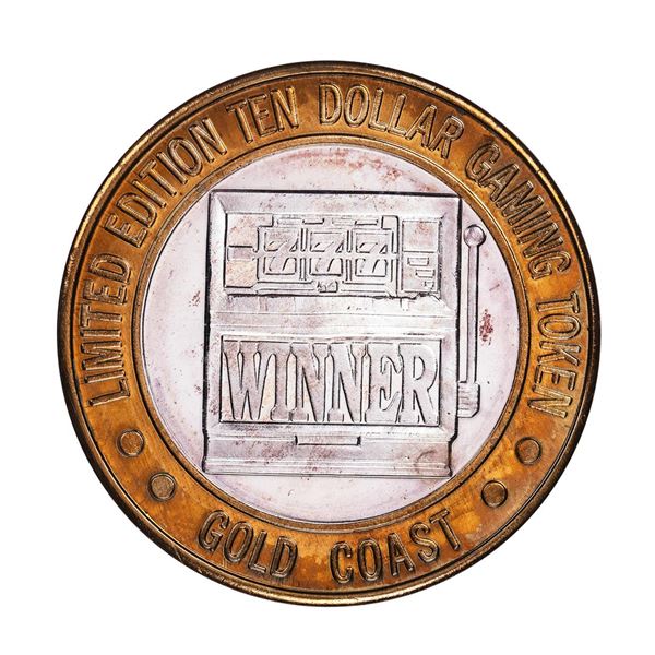 .999 Fine Silver Gold Coast Las Vegas, Nevada $10 Casino Limited Edition Gaming Token