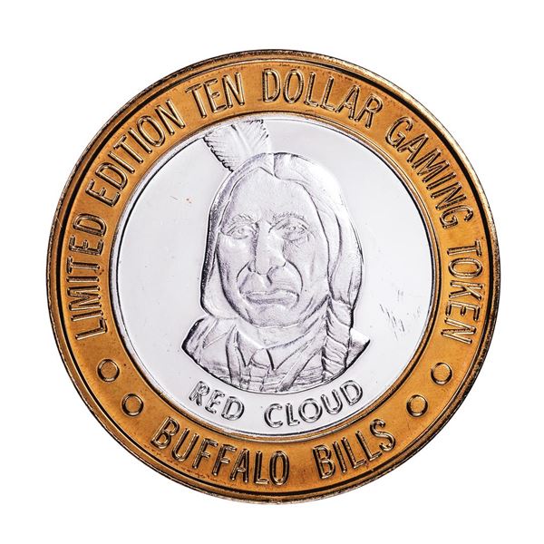 .999 Fine Silver Buffalo Bills Primm, Nevada $10 Casino Limited Edition Gaming Token