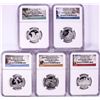 Image 1 : 2016-S Silver Proof National Parks Quarter (5) Coin Set NGC PF69 Ultra Cameo ER