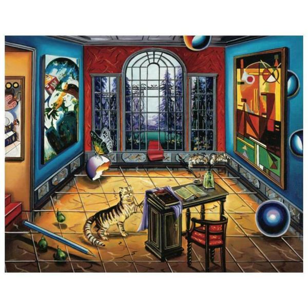 Alexander Astahov "Writing To Chagall" Limited Edition Giclee On Canvas