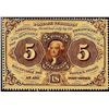 Image 1 : July 17, 1862 First Issue Five Cents Fractional Currency Note
