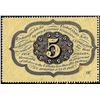 Image 2 : July 17, 1862 First Issue Five Cents Fractional Currency Note