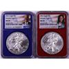 Image 1 : Lot of 2021 Type 1 $1 American Silver Eagle Coins NGC MS69 Biden & Harris Label