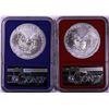 Image 2 : Lot of 2021 Type 1 $1 American Silver Eagle Coins NGC MS69 Biden & Harris Label