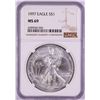 Image 1 : 1997 $1 American Silver Eagle Coin NGC MS69