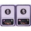 Image 2 : Lot of (2) 2005-S Proof Silver State Quarter Coins NGC PR70 Ultra Cameo