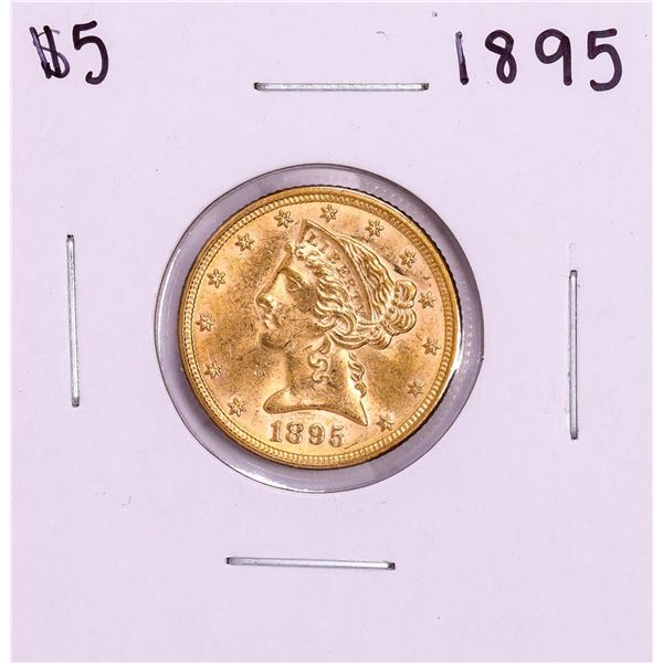 1895 $5 Liberty Head Half Eagle Gold Coin