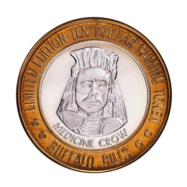 .999 Silver Buffalo Bills Resort & Casino $10 Limited Edition Gaming Token