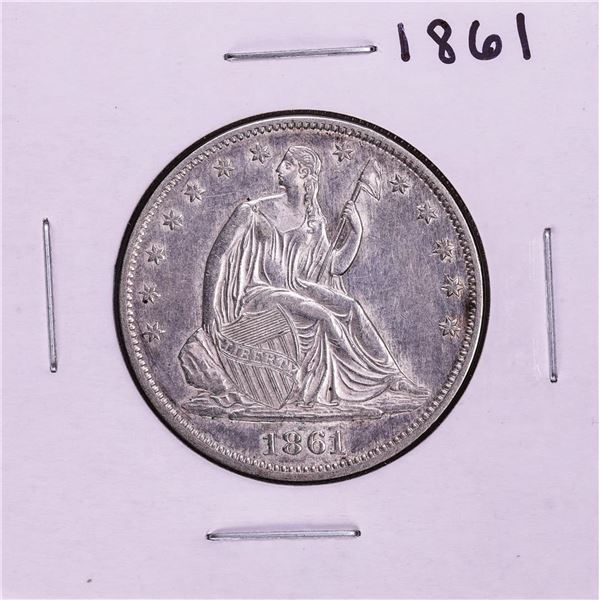 1861 Seated Liberty Half Dollar Coin