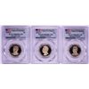 Image 1 : Lot of (3) 2016-S $1 Proof Presidential Dollar Coins PCGS PR69DCAM First Strike