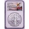 Image 1 : 2016 $1 American Silver Eagle Coin NGC MS70 First Day of Issue Mercanti Signature