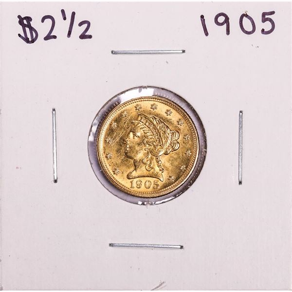 1905 $2 1/2 Liberty Head Quarter Eagle Gold Coin