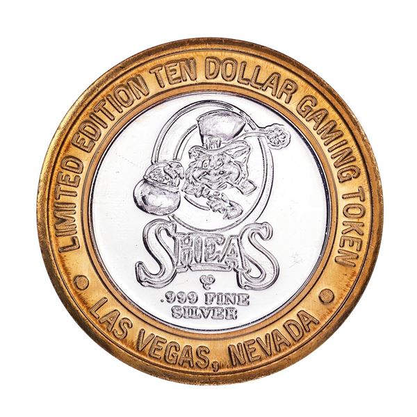 .999 Silver O'Shea's Casino Las Vegas, Nevada $10 Casino Limited Edition Gaming Token