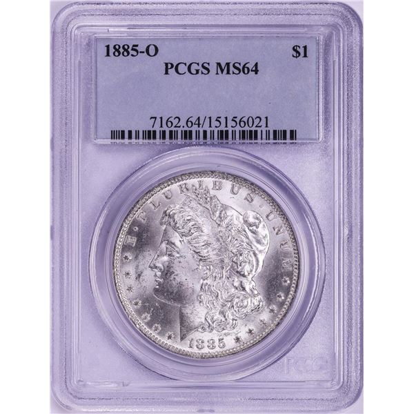 1885-O $1 Morgan Silver Dollar Coin PCGS MS64