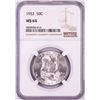 Image 1 : 1953 Franklin Half Dollar Coin NGC MS64