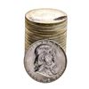 Image 1 : Roll of (20) Brilliant Uncirculated 1963-D Franklin Half Dollar Coins