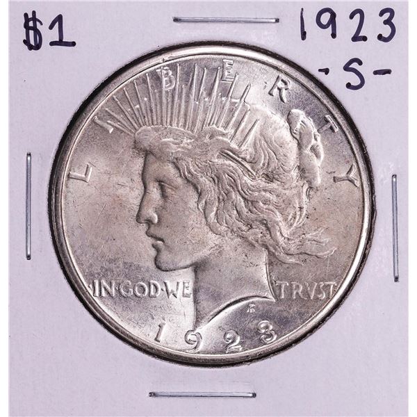 1923-S $1 Peace Silver Dollar Coin