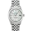 Image 2 : Rolex Men's Stainless Mother Of Pearl Diamond Datejust Wristwatch