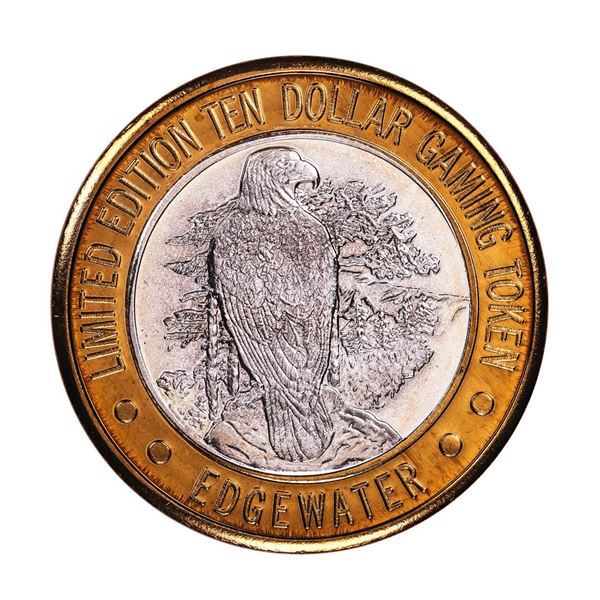 .999 Silver Edgewater Hotel & Casino Laughlin, NV $10 Casino Token Limited Edition