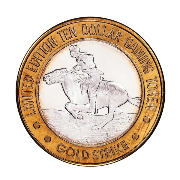 .999 Fine Silver Gold Strike Jean, Nevada $10 Casino Limited Edition Gaming Token