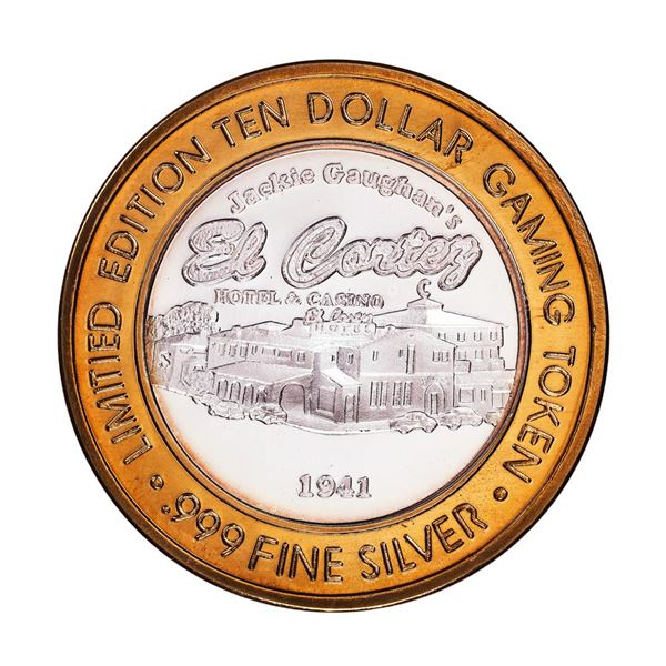 .999 Silver El Cortez Hotel and Casino $10 Casino Limited Edition Gaming Token