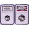 Image 1 : Lot of (2) 2006-S Proof Silver State Quarter Coins NGC PR70 Ultra Cameo