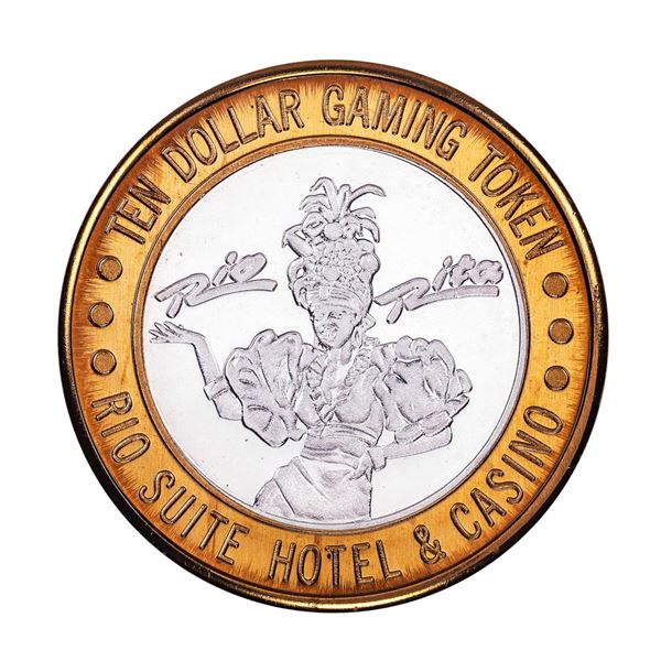 .999 Silver Rio Suite Hotel & Casino Las Vegas $10 Casino Limited Edition Gaming Token